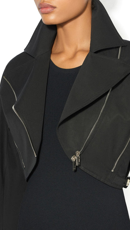 Alaïa Poplin Biker Jacket