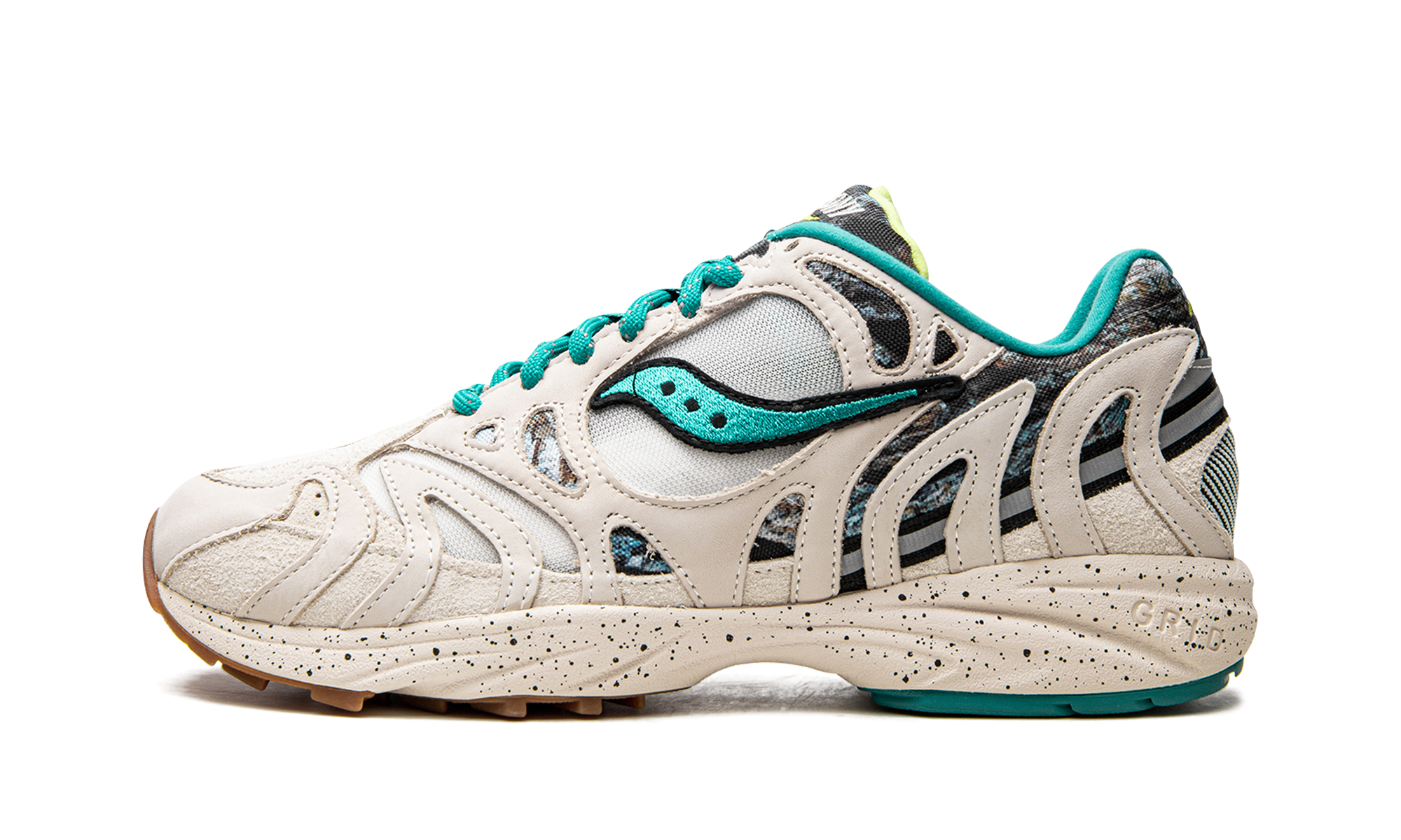 Saucony Grid Azura 2000 Reflect Camo Creme Blue