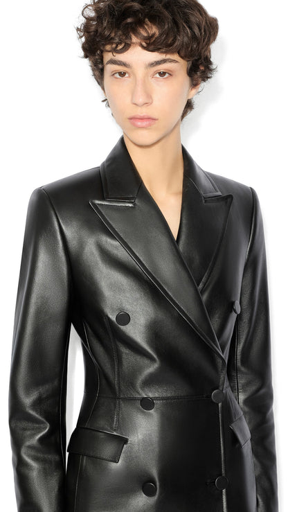 Alaïa Soft Lambskin Tailored Coat