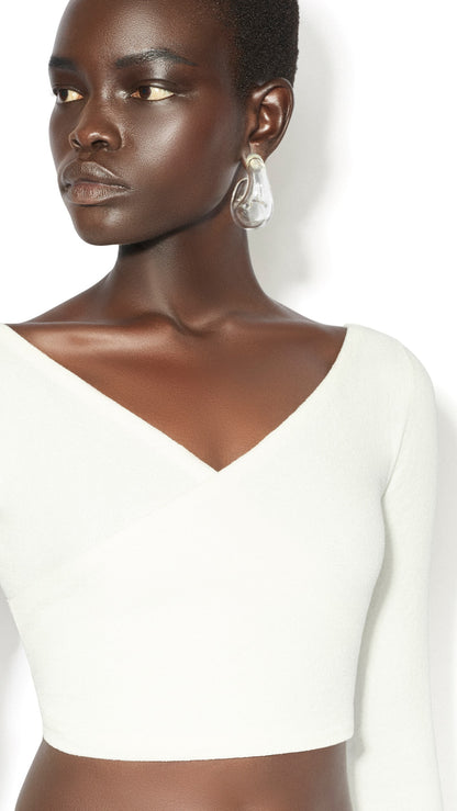 Alaïa Asymmetric Cotton Crepe Skirt