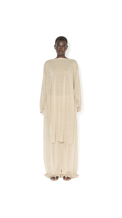 Alaïa Silk Linen Kaftan Dress