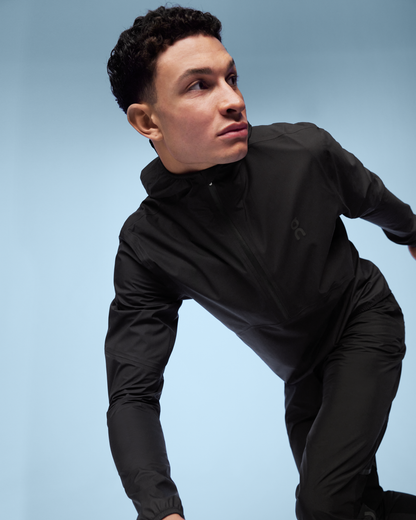 On Waterproof Anorak Black
