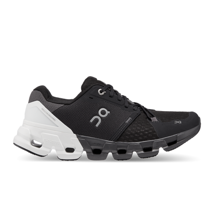 On Cloudflyer 4 Wide Black White (Women'S)