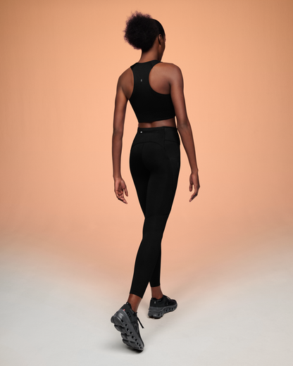 On Race Crop Black | Eclipse (Women'S)