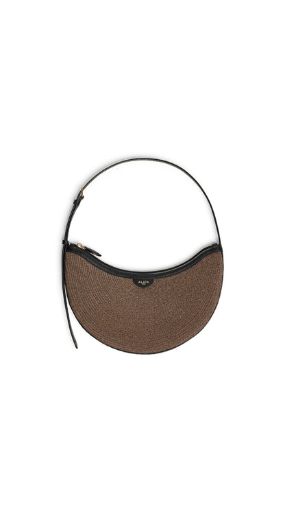 Alaïa One Piece Demi Lune Bag In Paper Straw