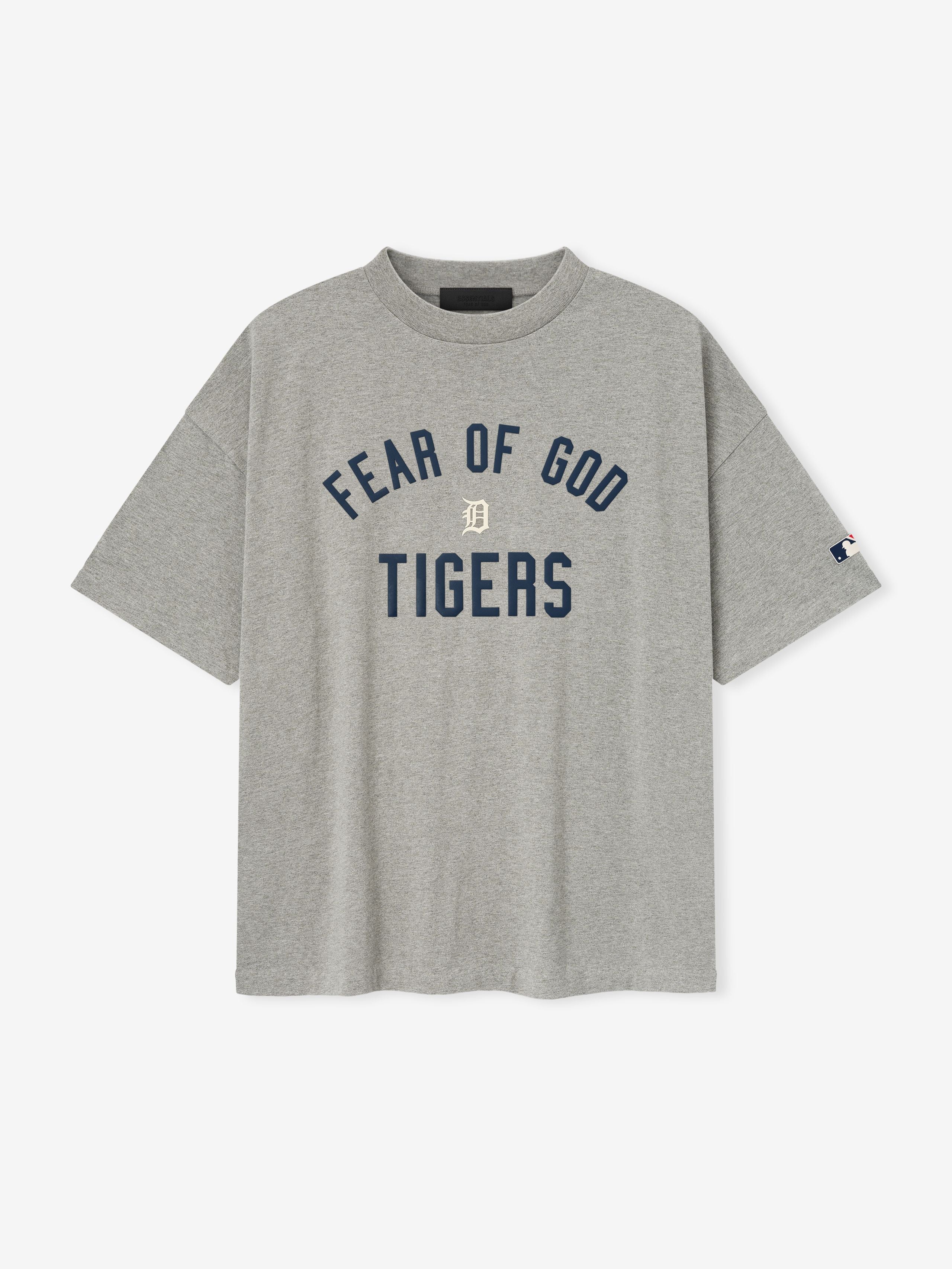 Essentials Tigers 90S Tee Concrete Heather
