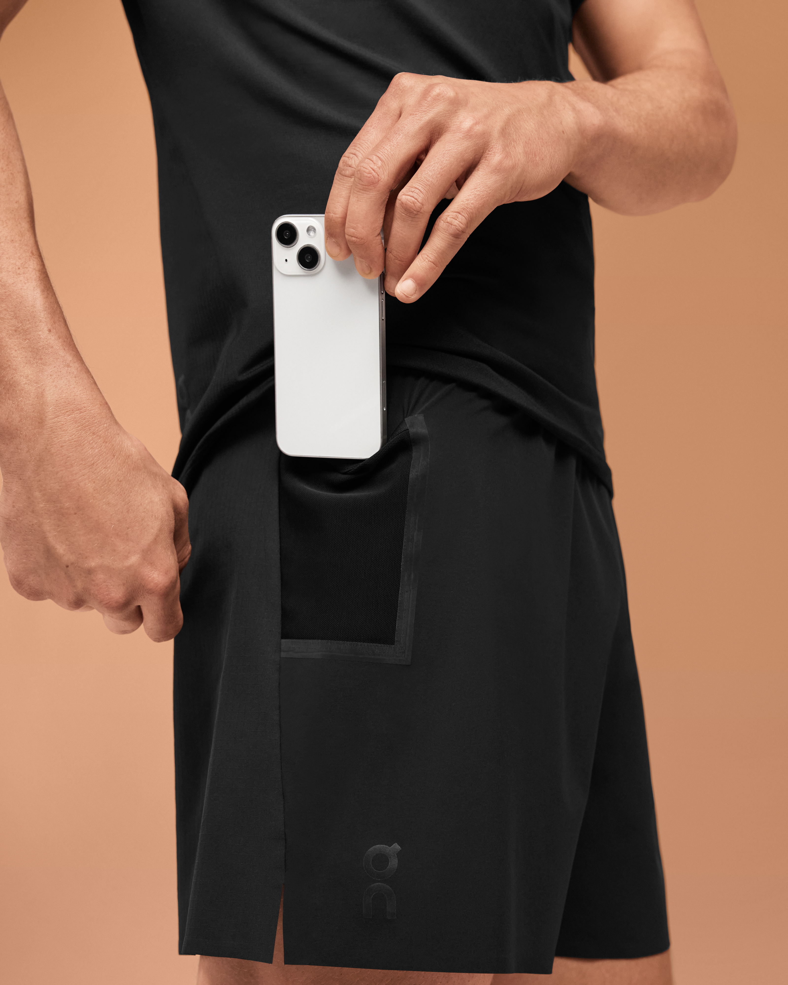on ultra shorts Black