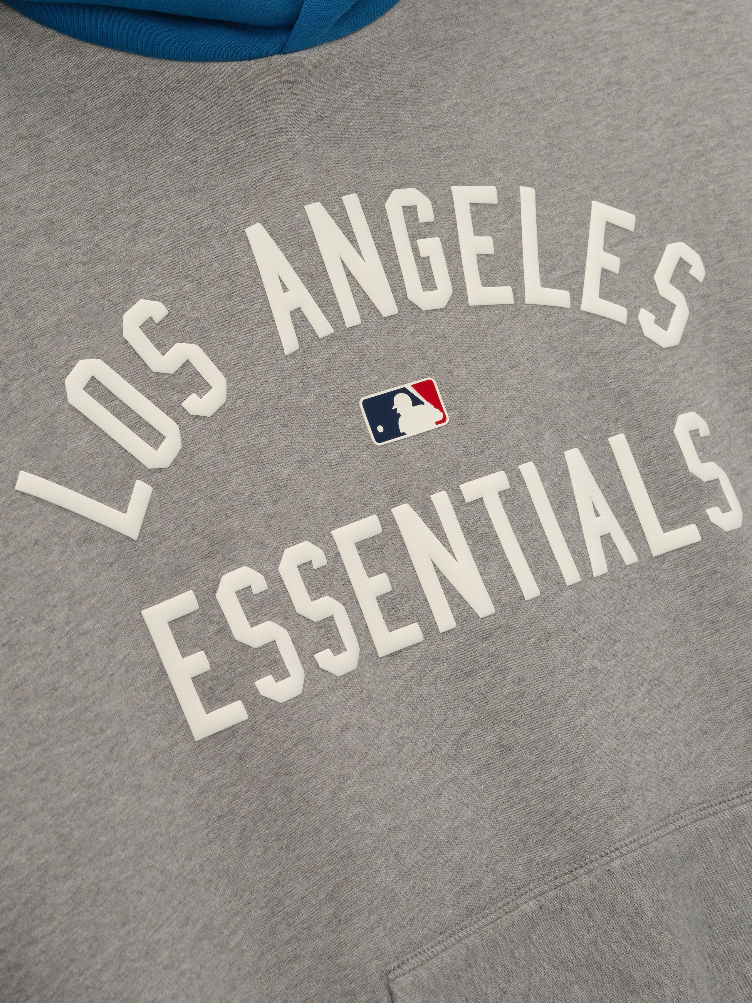 Essentials Dodgers Sport Hoodie Concrete Heather/Blue Sapphire