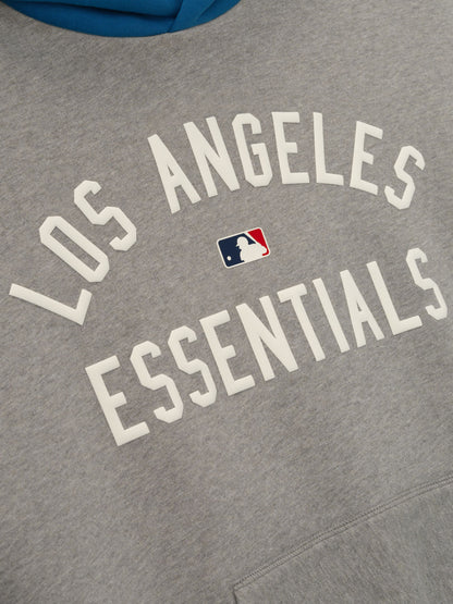 Essentials Dodgers Sport Hoodie Concrete Heather/Blue Sapphire