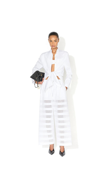 Alaïa Round Poplin Pants