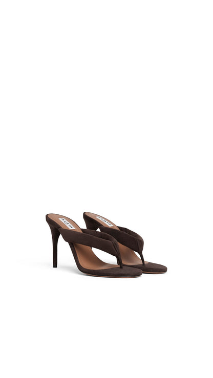 Alaïa Heel Thong Mules In Suede