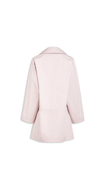 Alaïa A-Line Silk Cotton Coat