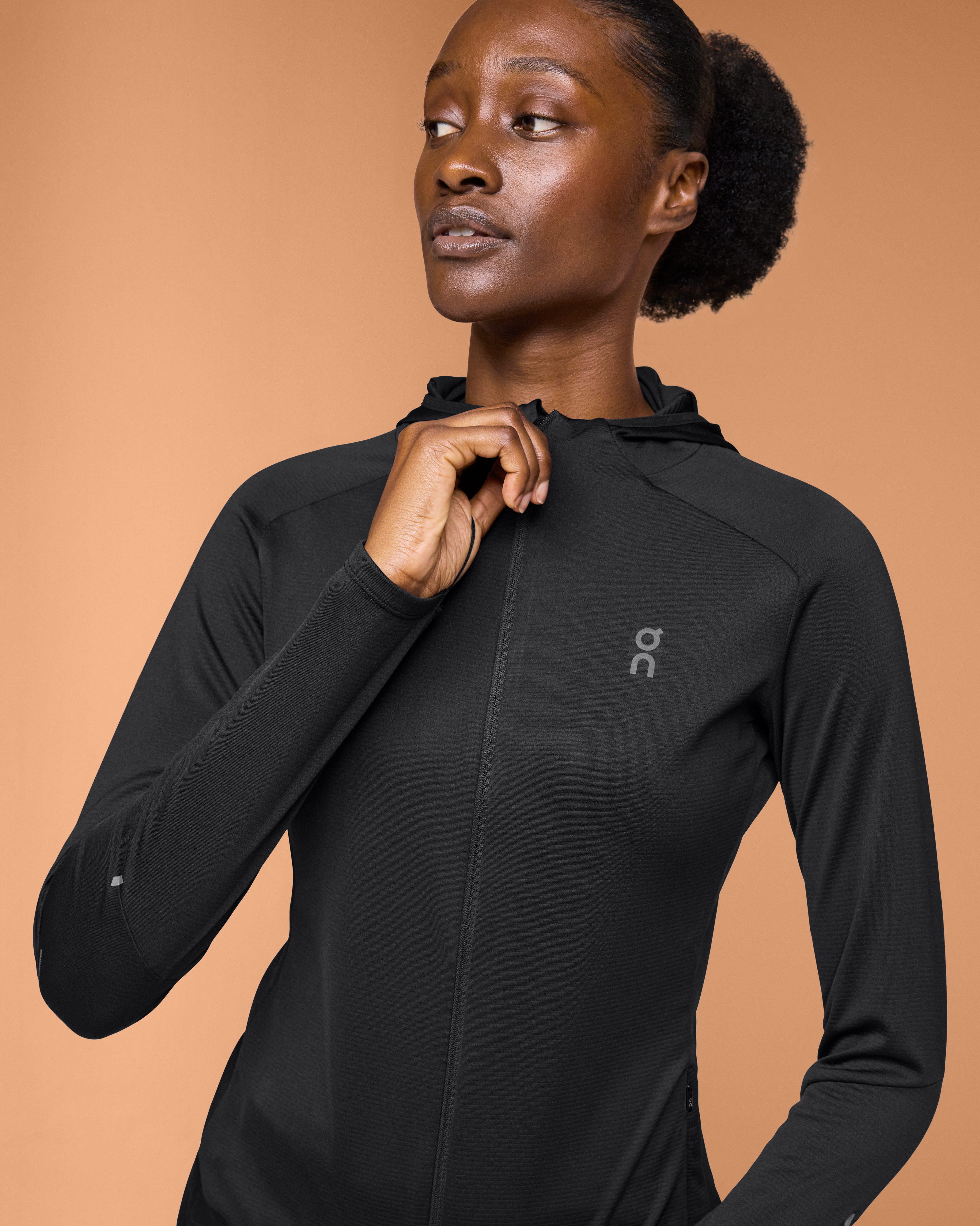 On Climate Zip Hoodie Black (Women's)