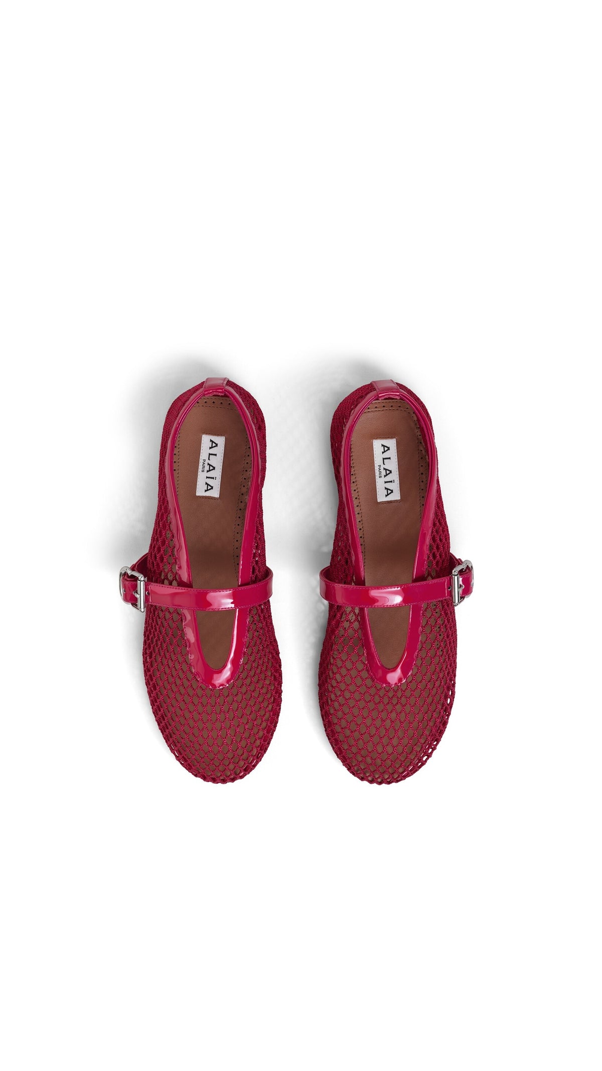 Alaïa Ballet Flats In Fishnet
