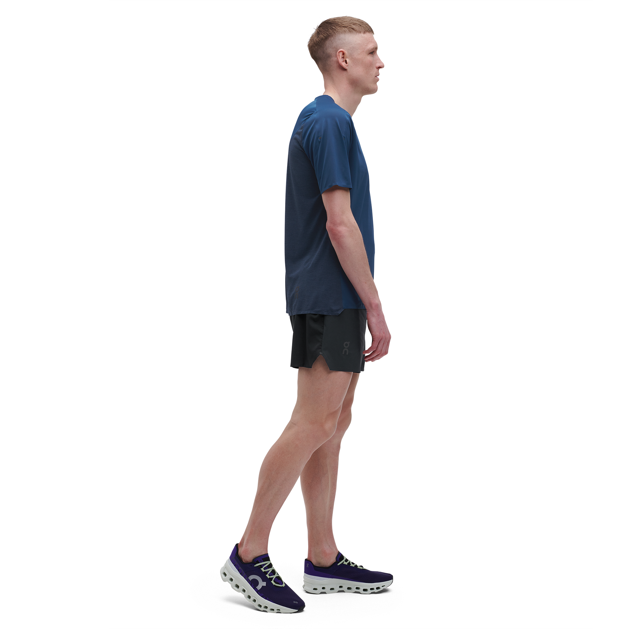 on 5" lightweight shorts Black