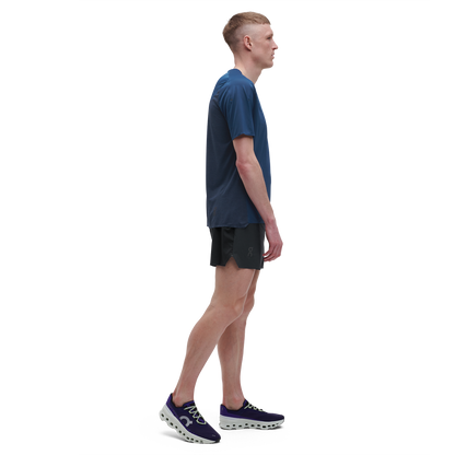 on 5" lightweight shorts Black