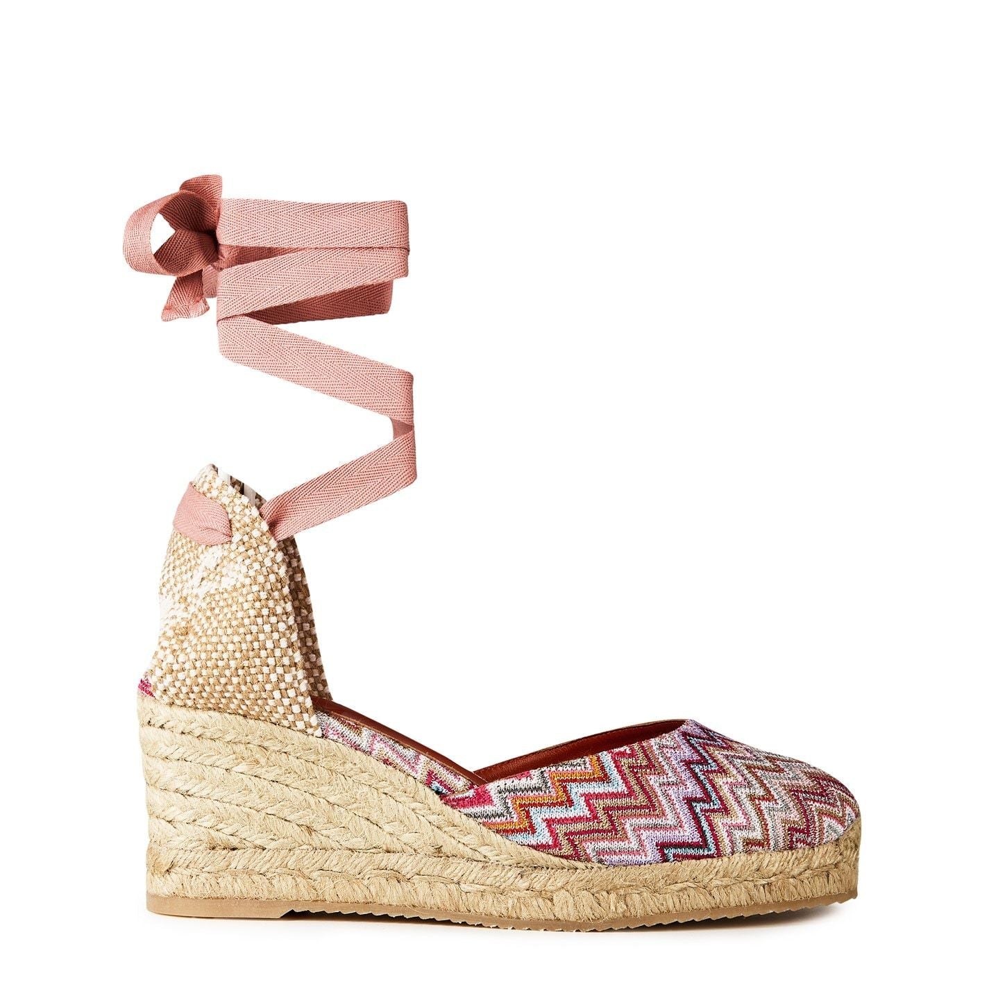  Zigzag-Woven Espadrilles Wave Lurex