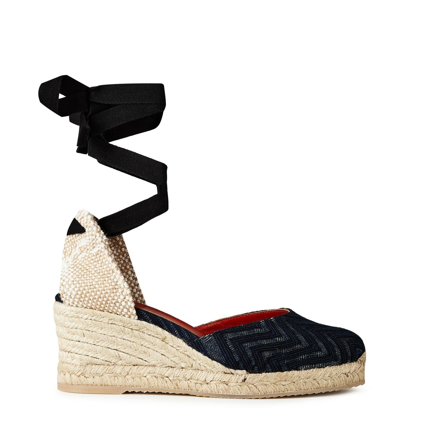  Zigzag-Woven Espadrilles Wave Navy