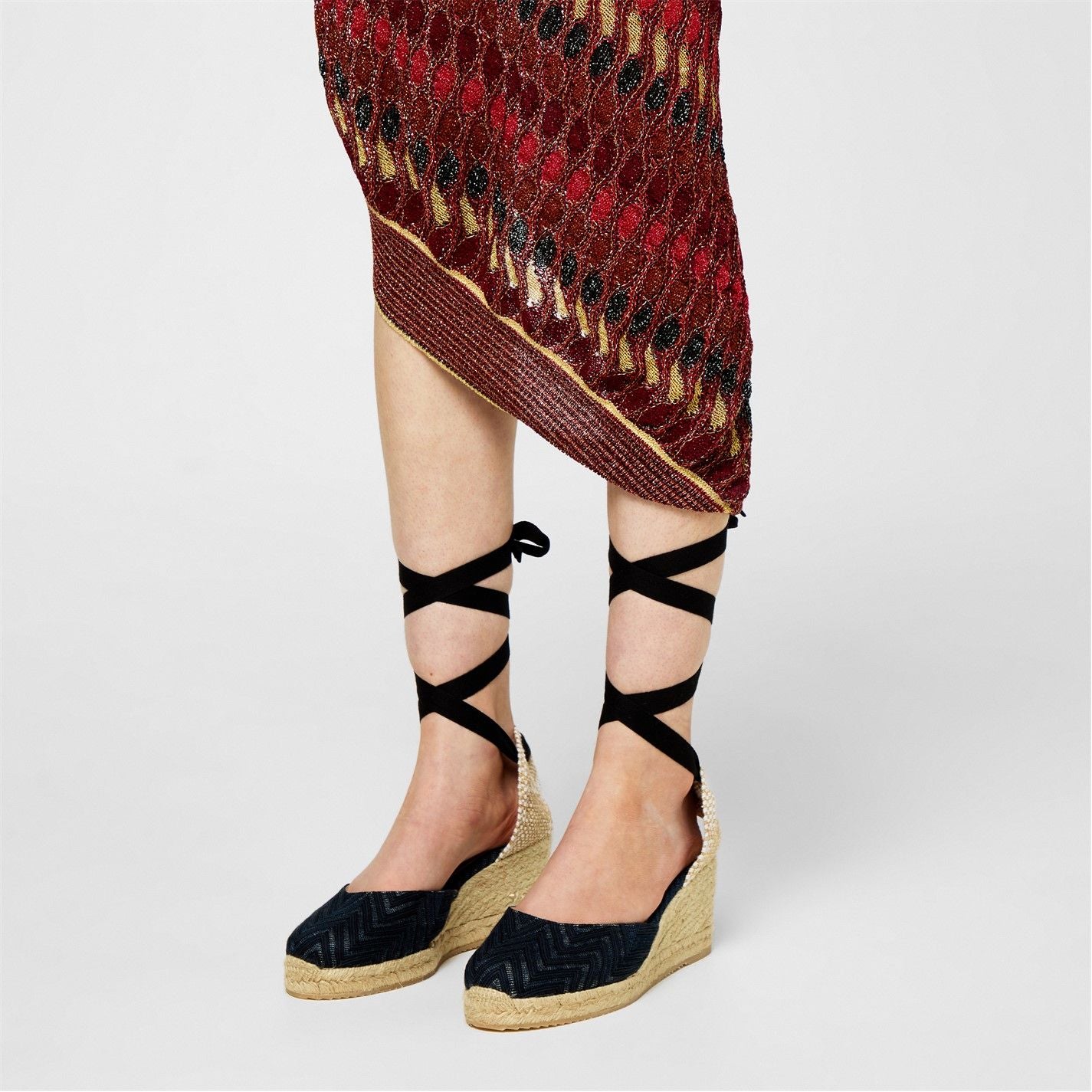  Zigzag-Woven Espadrilles Wave Navy