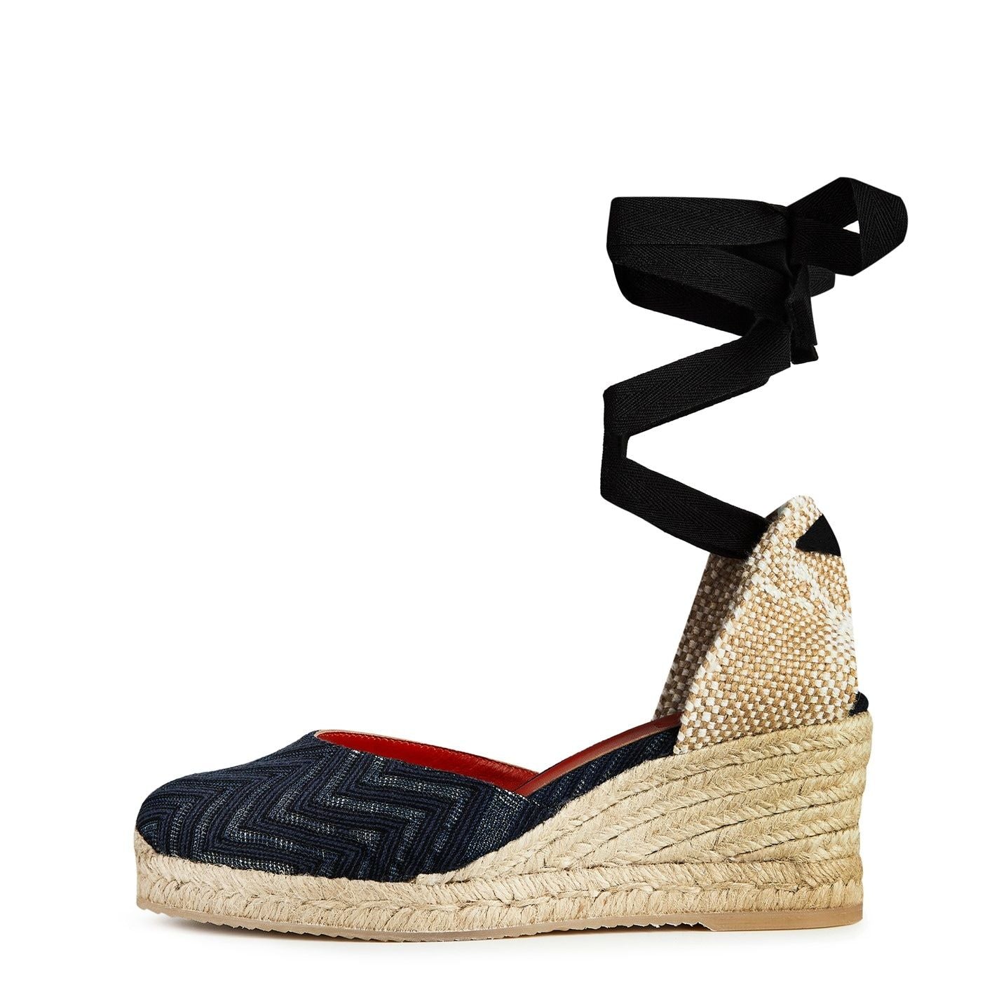 Zigzag-Woven Espadrilles Wave Navy