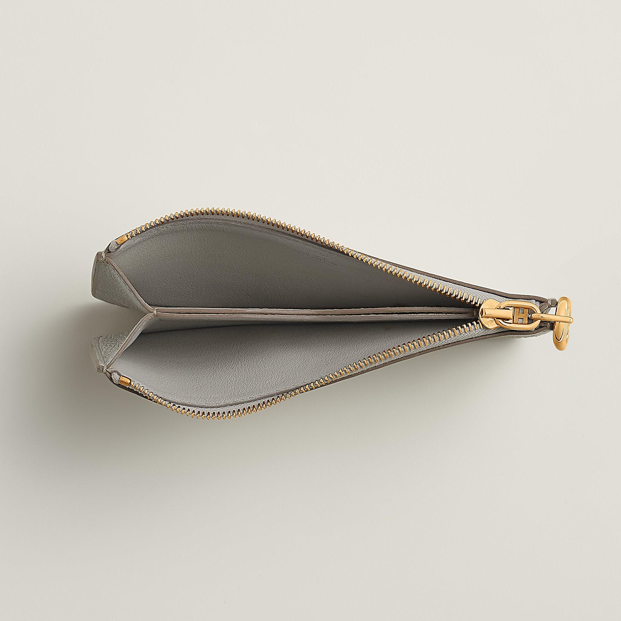  Hermes Zipengo Chaine D'Ancre Card Holder Bton