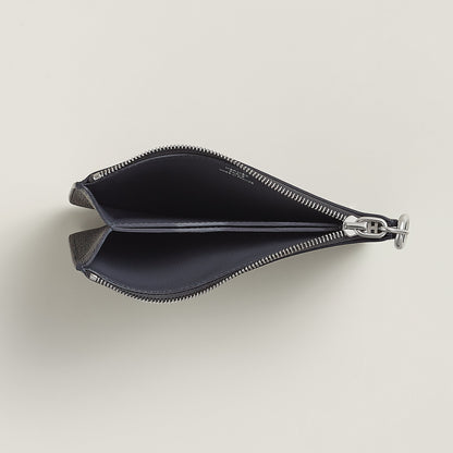  Hermes Zipengo Chaine D'Ancre Card Holder Bton