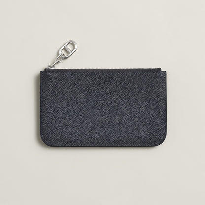  Hermes Zipengo Chaine D'Ancre Card Holder Bton
