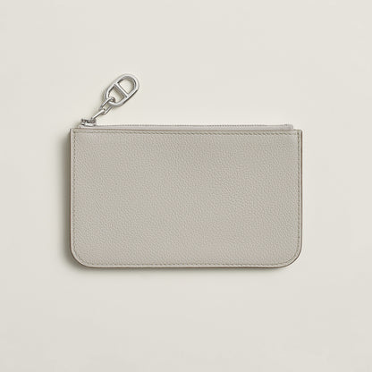 Hermes Zipengo Chaine D'Ancre Card Holder Bton