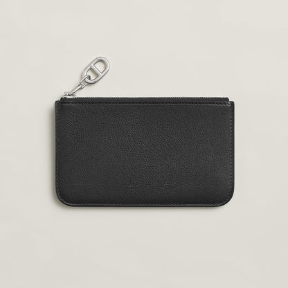  Hermes Zipengo Chaine D'Ancre Card Holder Bton
