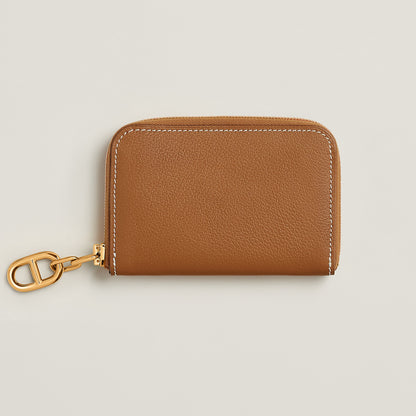  Hermes Zipengo Chaine D'Ancre Compact Card Holder Bton