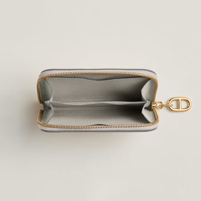  Hermes Zipengo Chaine D'Ancre Compact Card Holder Bton