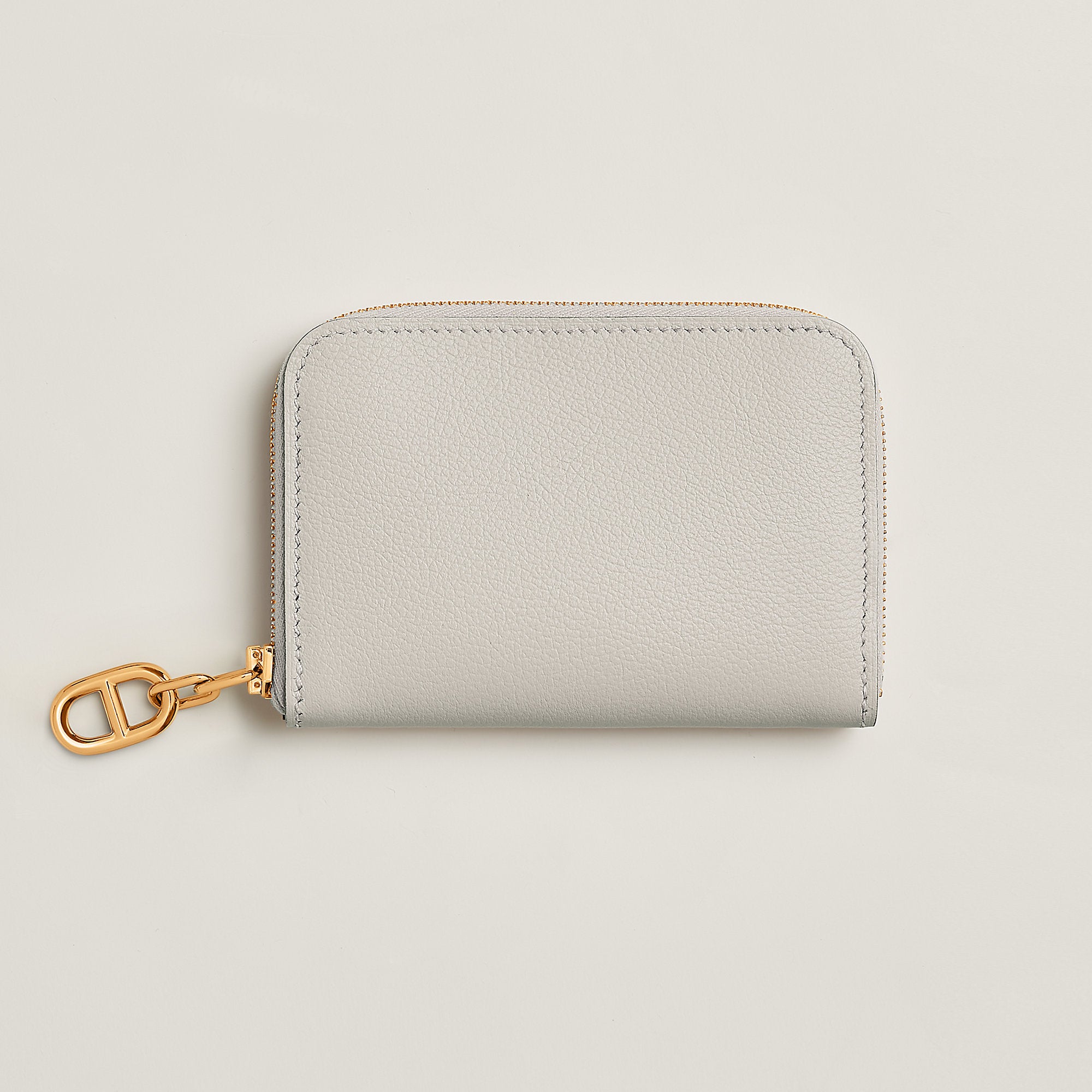  Hermes Zipengo Chaine D'Ancre Compact Card Holder Bton
