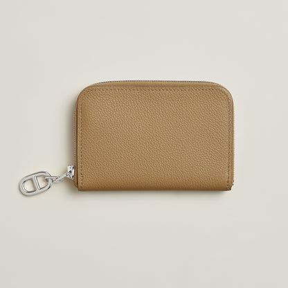  Hermes Zipengo Chaine D'Ancre Compact Card Holder Bton