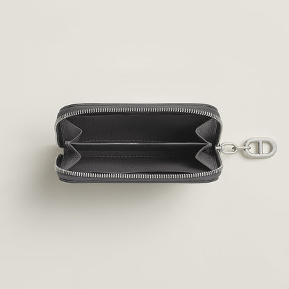  Hermes Zipengo Chaine D'Ancre Compact Card Holder Bton
