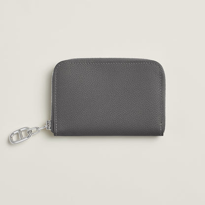  Hermes Zipengo Chaine D'Ancre Compact Card Holder Bton