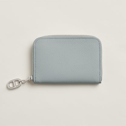  Hermes Zipengo Chaine D'Ancre Compact Card Holder Bton