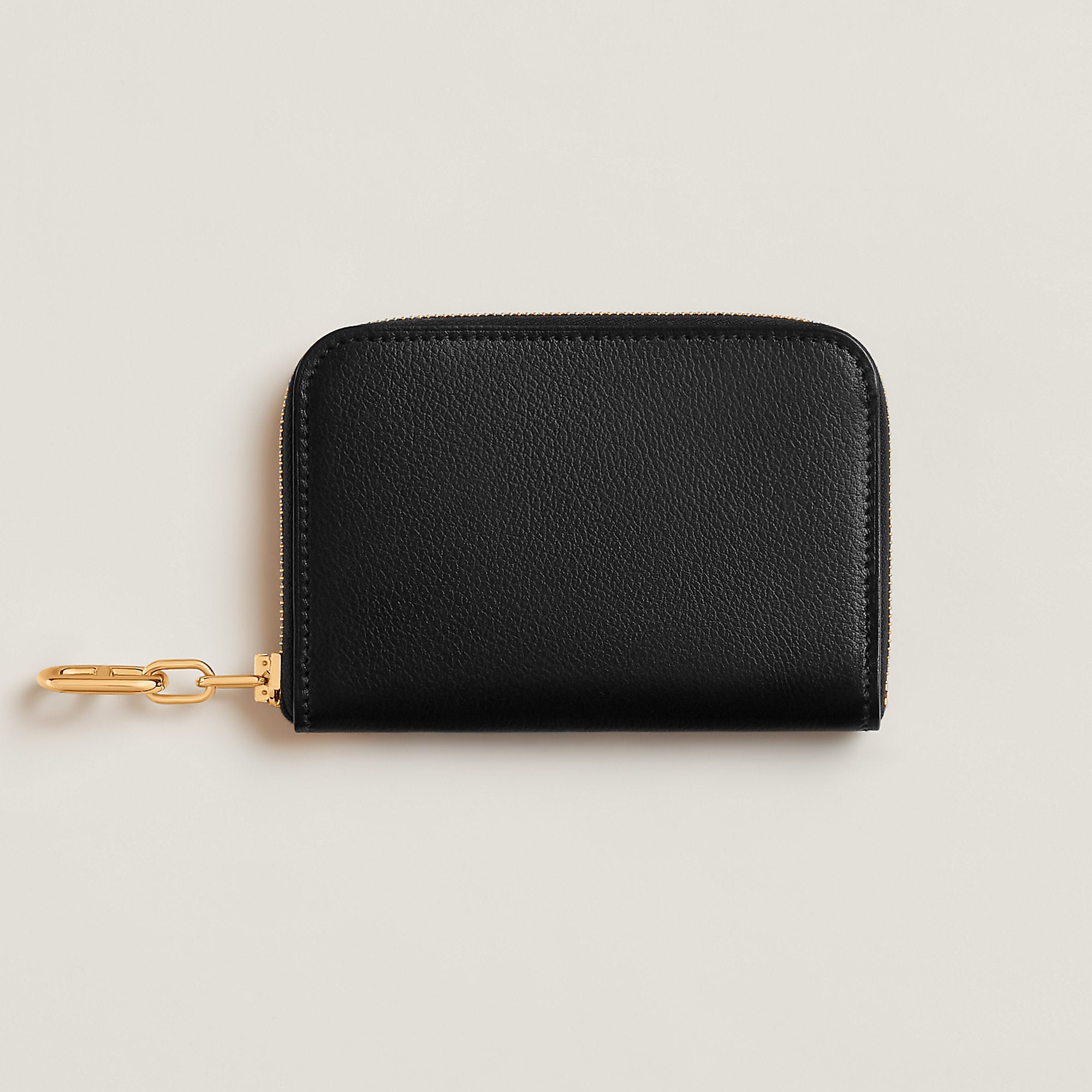  Hermes Zipengo Chaine D'Ancre Compact Card Holder Bton