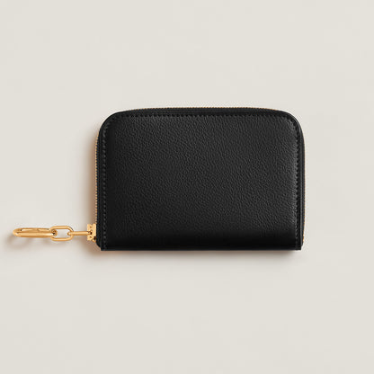  Hermes Zipengo Chaine D'Ancre Compact Card Holder Bton