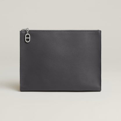  Hermes Zipengo Chaine D'Ancre Gm Pouch Gold