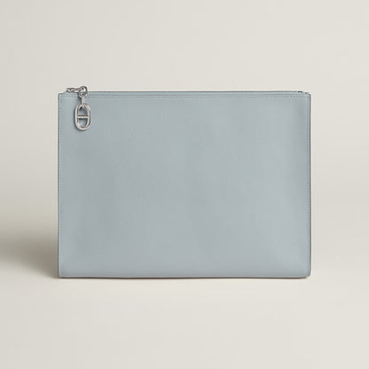  Hermes Zipengo Chaine D'Ancre Gm Pouch Gold