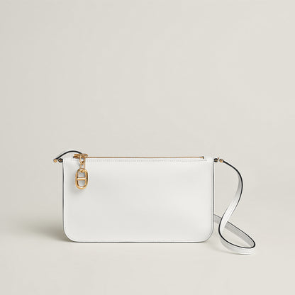  Hermes Zipengo Chaine D'Ancre To Go Pouch New White