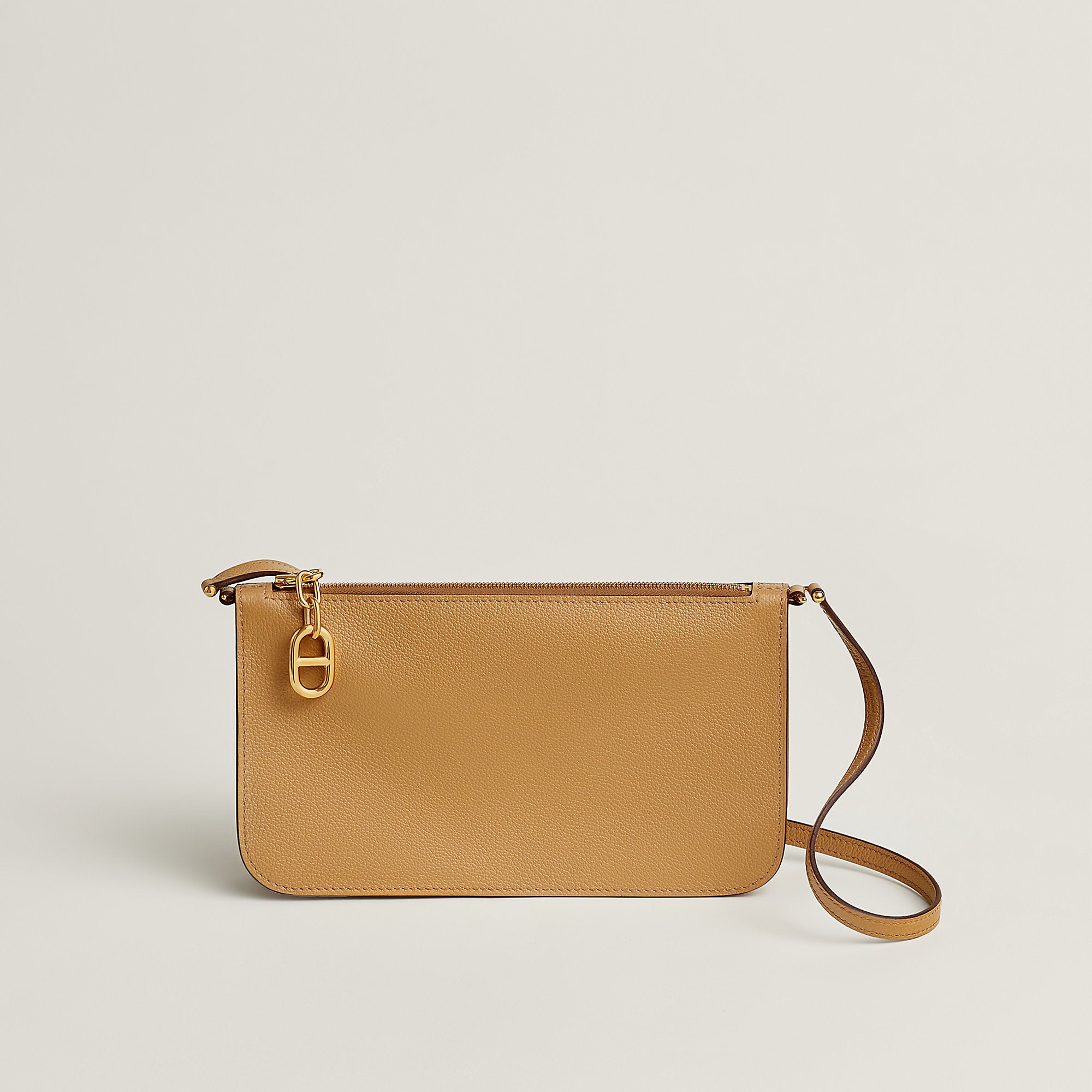  Hermes Zipengo Chaine D'Ancre To Go Pouch Biscuit
