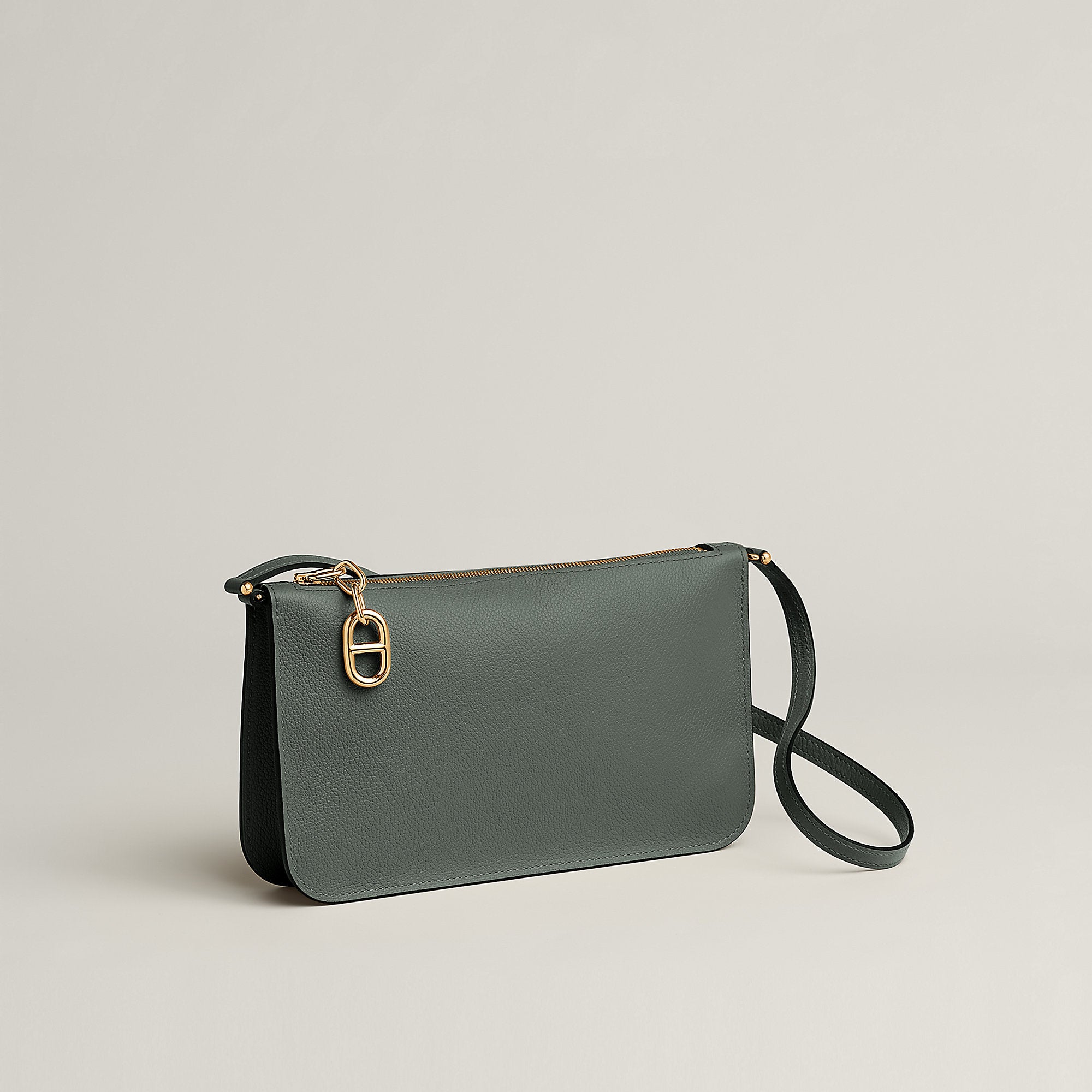  Hermes Zipengo Chaine D'Ancre To Go Pouch Vert Amande