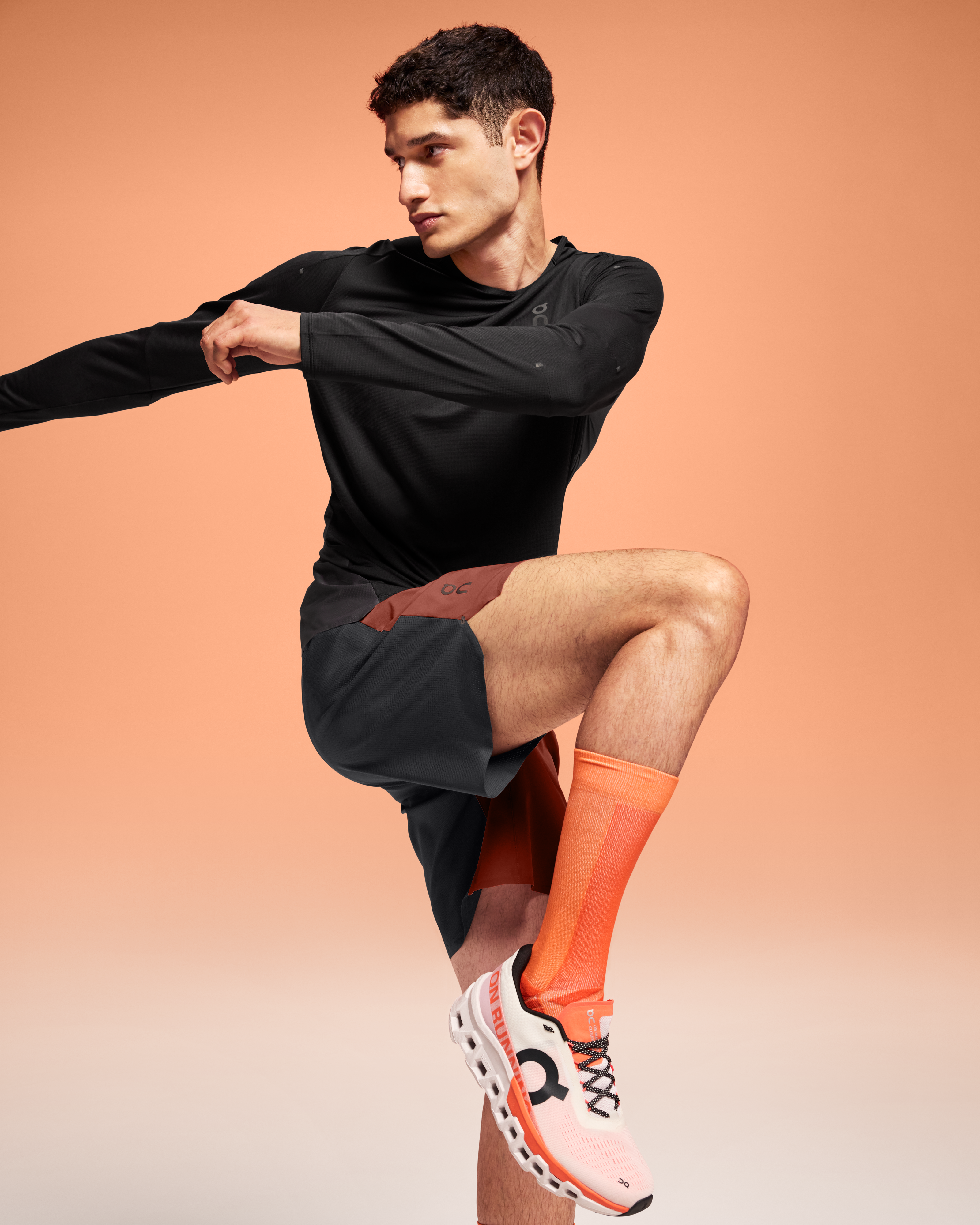 on lightweight shorts Auburn | Black