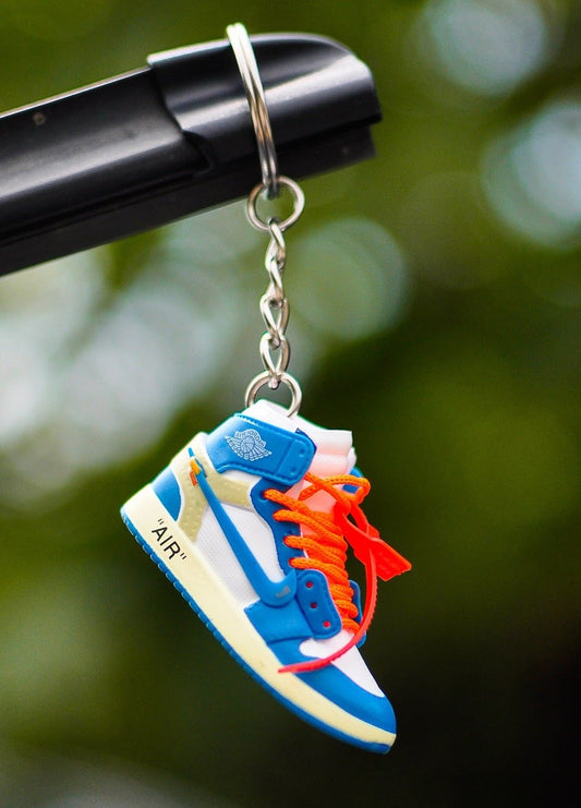 3D Sneaker Keychain OFFWhite UNC
