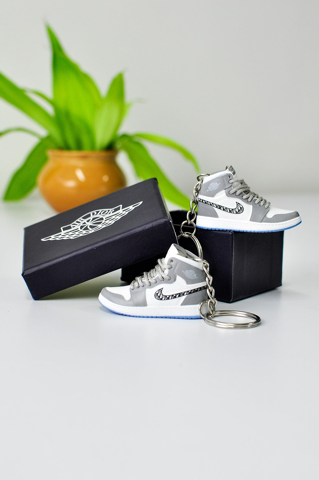 3D Sneaker Keychain With Box - Dior high