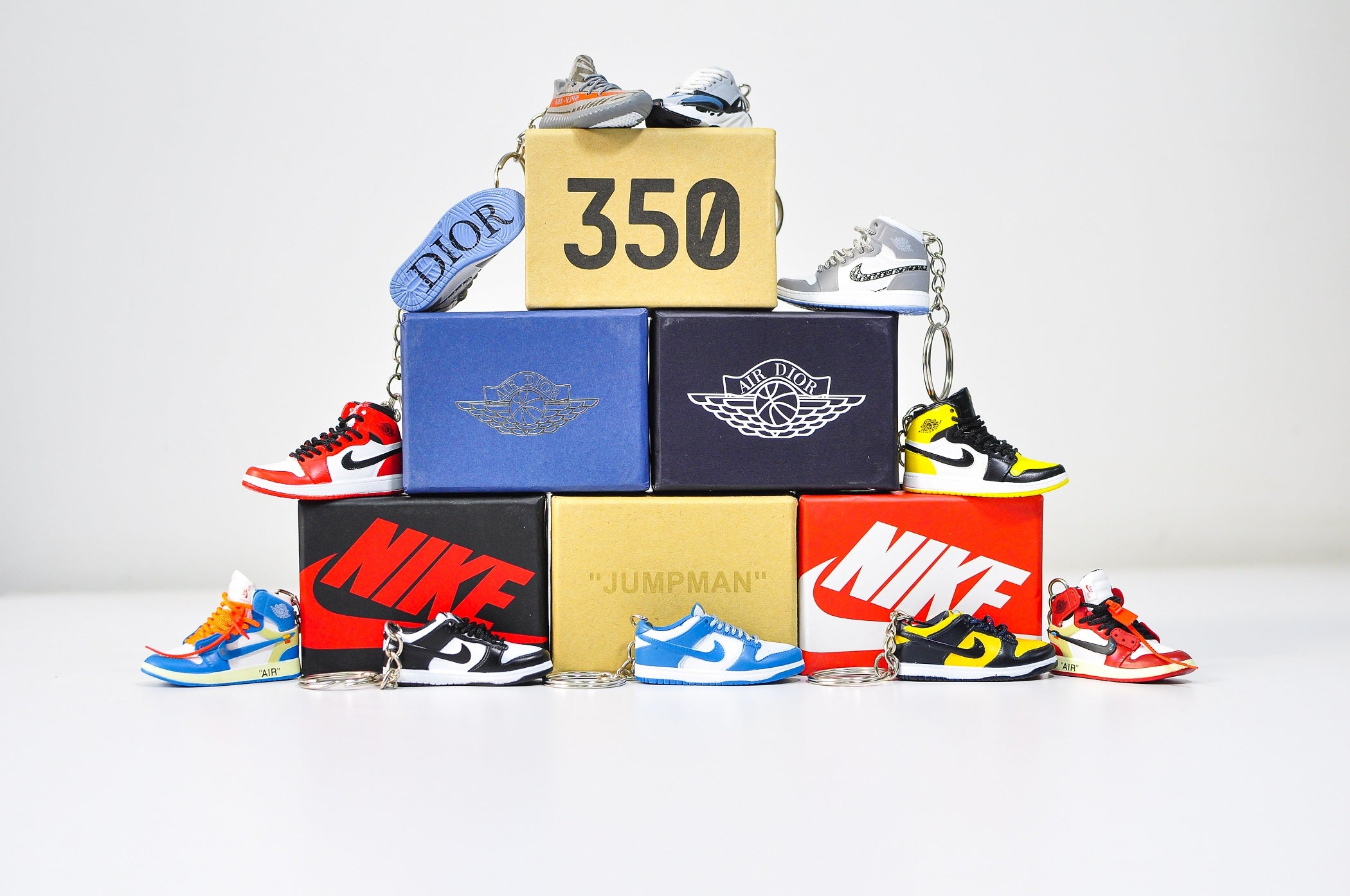 3D Sneaker Keychain With Box | Jordan keychain with box | Kicks Machine