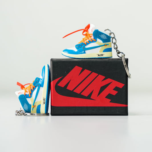 3D Sneaker Keychain With Box - OFFWhite UNC
