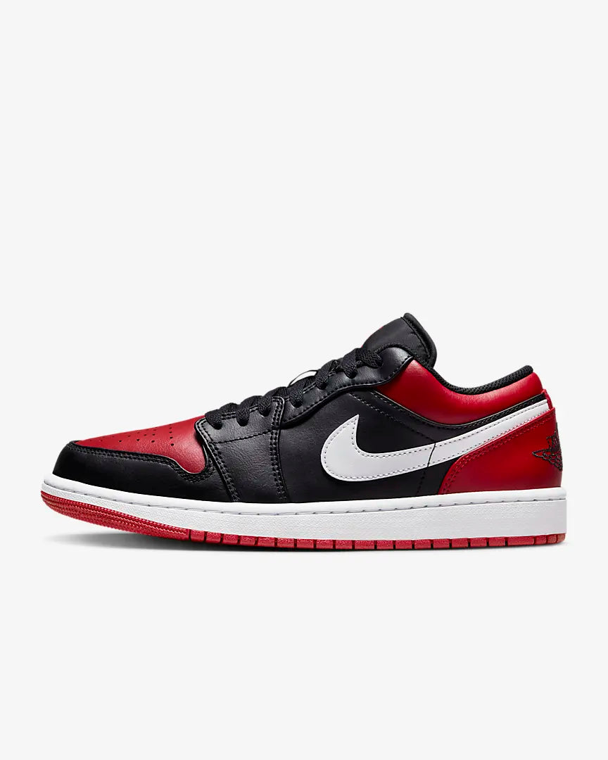 jordan 1s low red white black