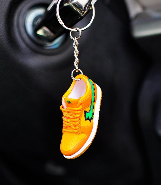 3D Sneaker Keychain SB Dunk Grateful Dead Orange